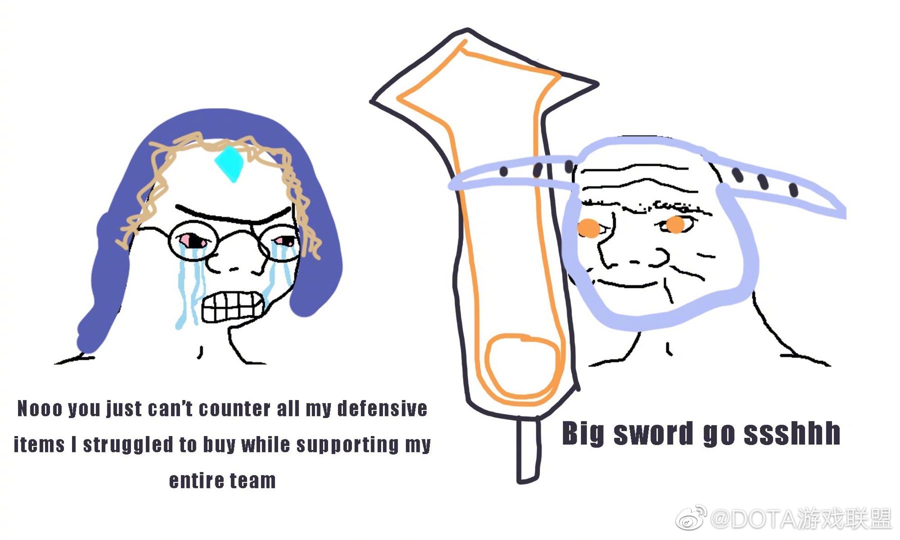 斯温和冰女的爱情破裂了 via:blyatmannovic