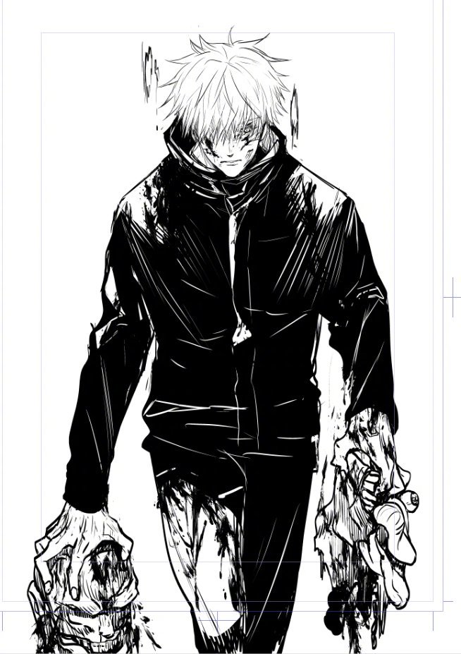 「the killer」作者·金井桂 绘制的不同时期的 五条悟95 高专2年的