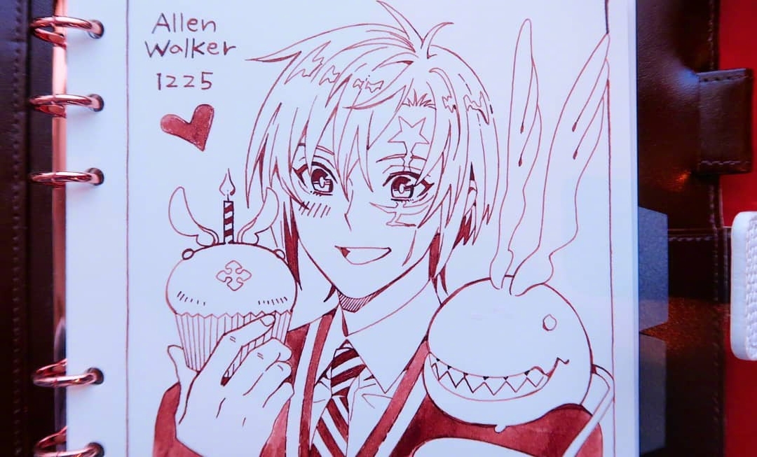 驱魔少年 作者 星野桂今年绘制的亚连 沃克 缇奇 米克生日贺图 来自网易大神圈子 Ghostbuster007