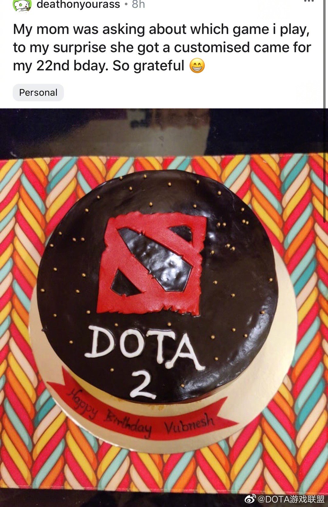 妈妈送的生日蛋糕,了