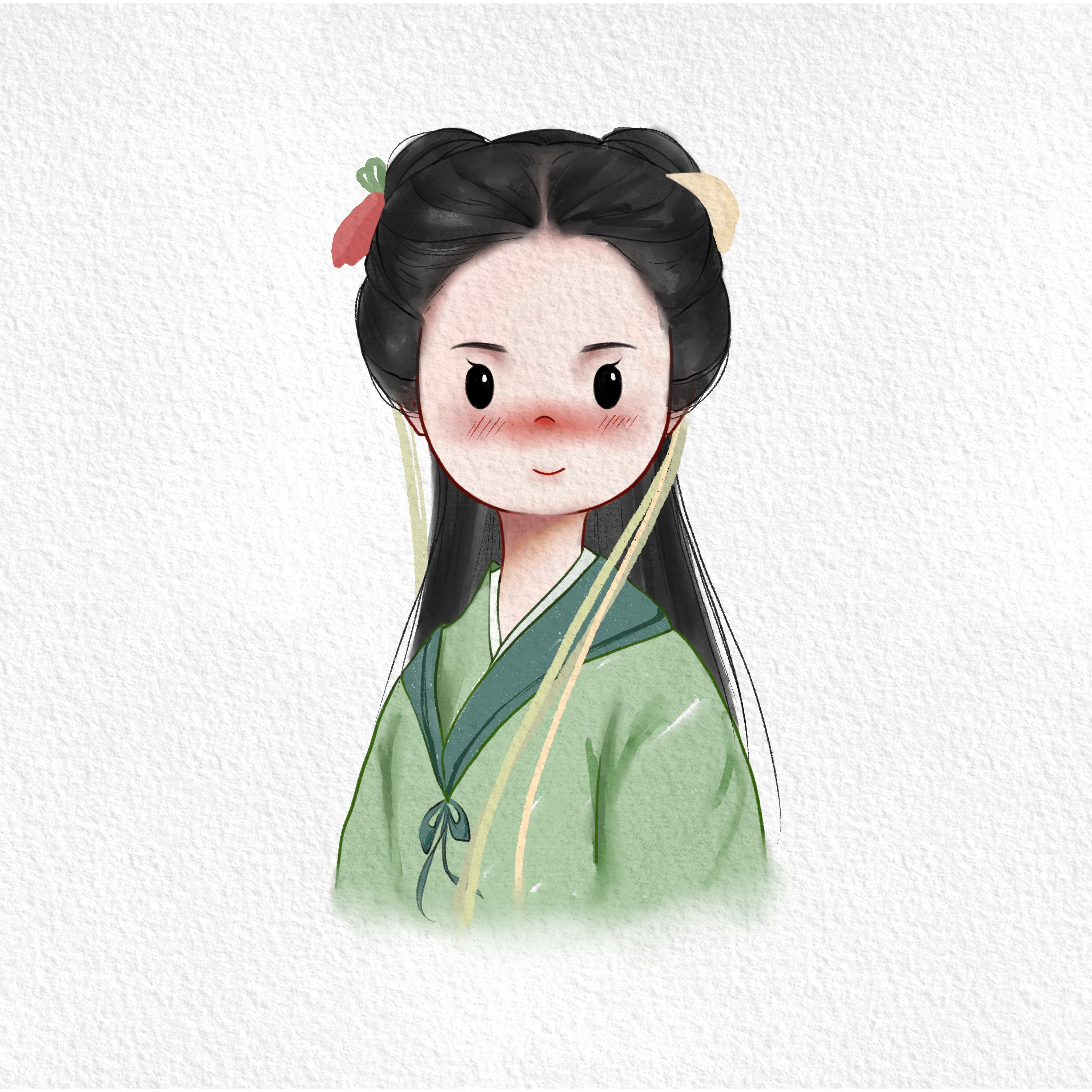 古风插画| 刘亦菲角色绘 图