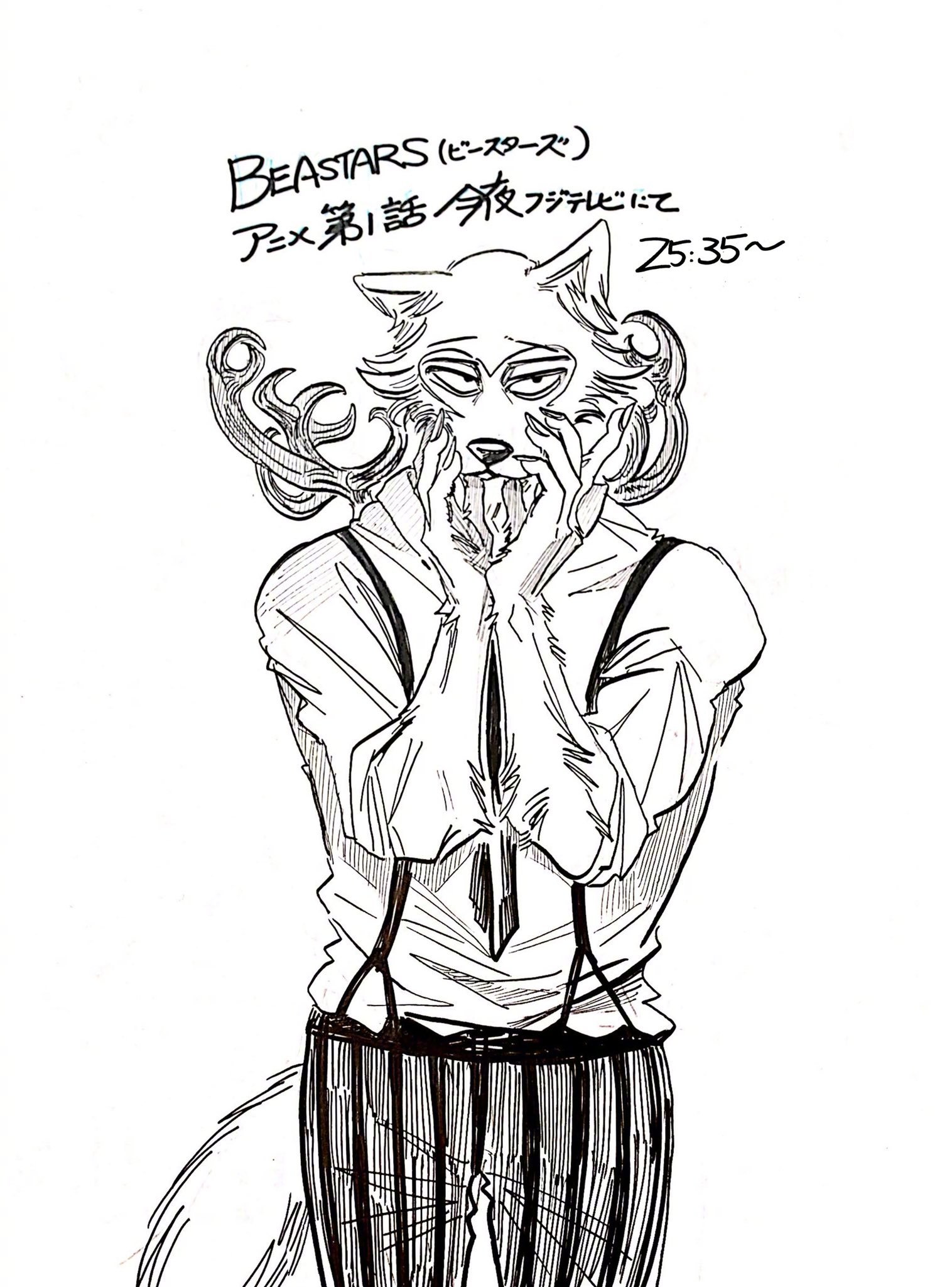 「beastars」板垣巴留 动画2期宣传绘更新