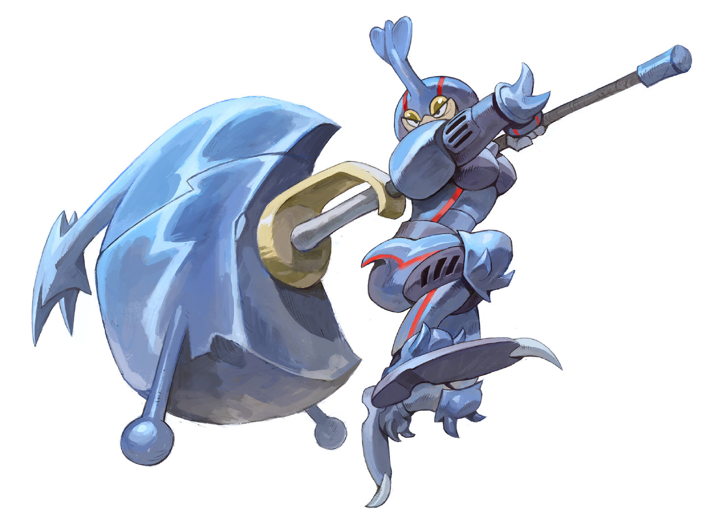 关注 艺术家 garrett hanna 绘制了一组"宝可梦猎人"(via twi