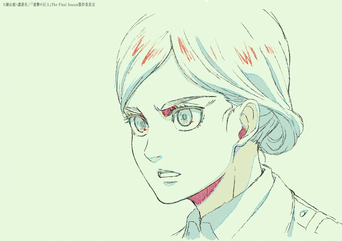 「巨人」最新话 希斯托利亚 mappa原画 · 感谢绘:牧田佳织(演出)&