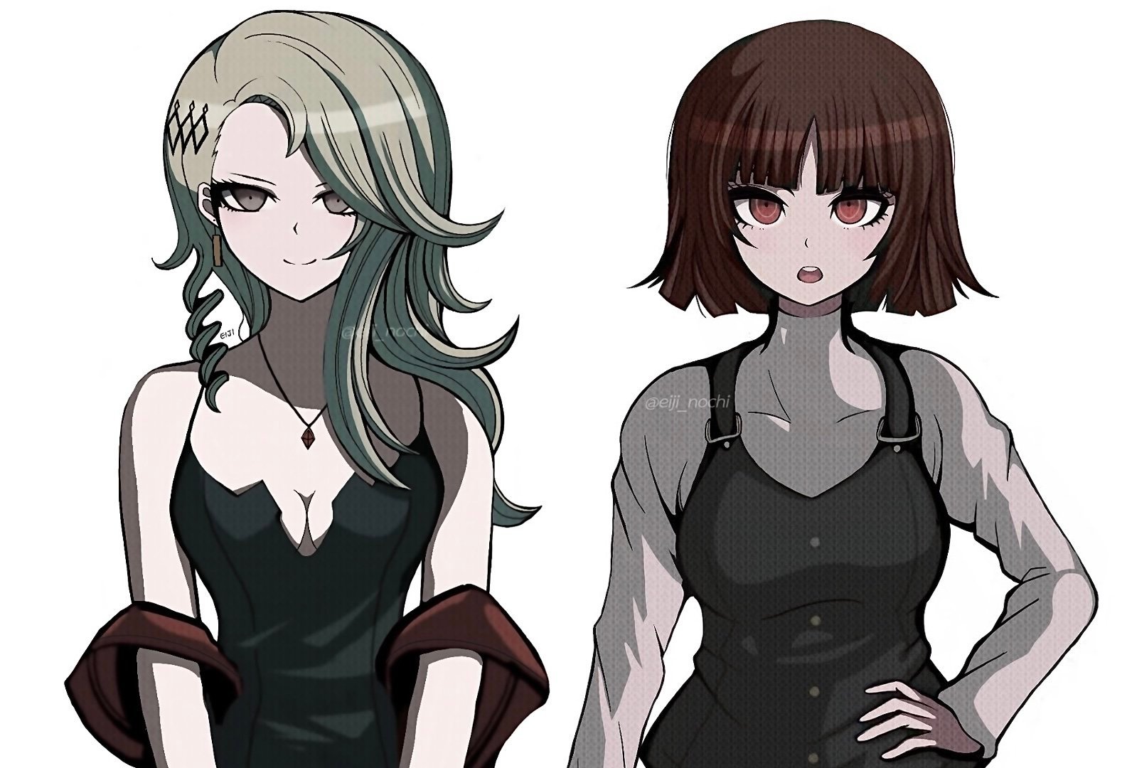 画师eiji_nochi 笔下《弹丸论破》画风的《女神异闻录5》(via tw_来自