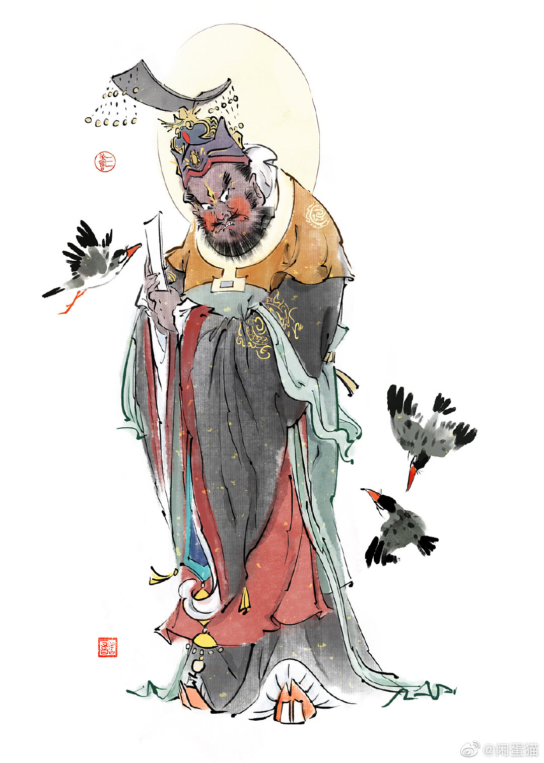 古风美图馆:冥界大咖 画师:闲蛋猫