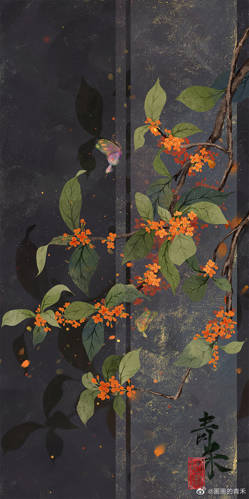 桂花 画画的青禾_来自网易大神圈子_古风美图馆