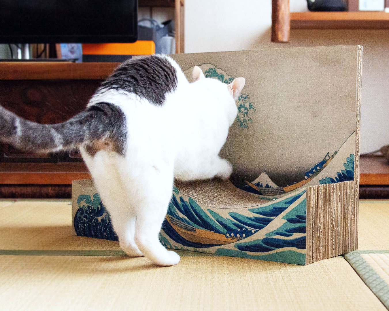 "神奈川冲浪里"猫抓板  1