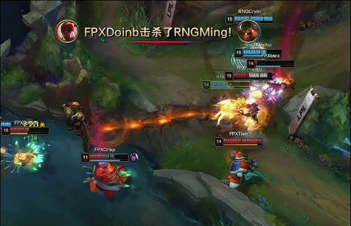 关注 【2021lpl夏季赛 fpx vs rng】 fpx打出一波团灭rng,拿到大龙
