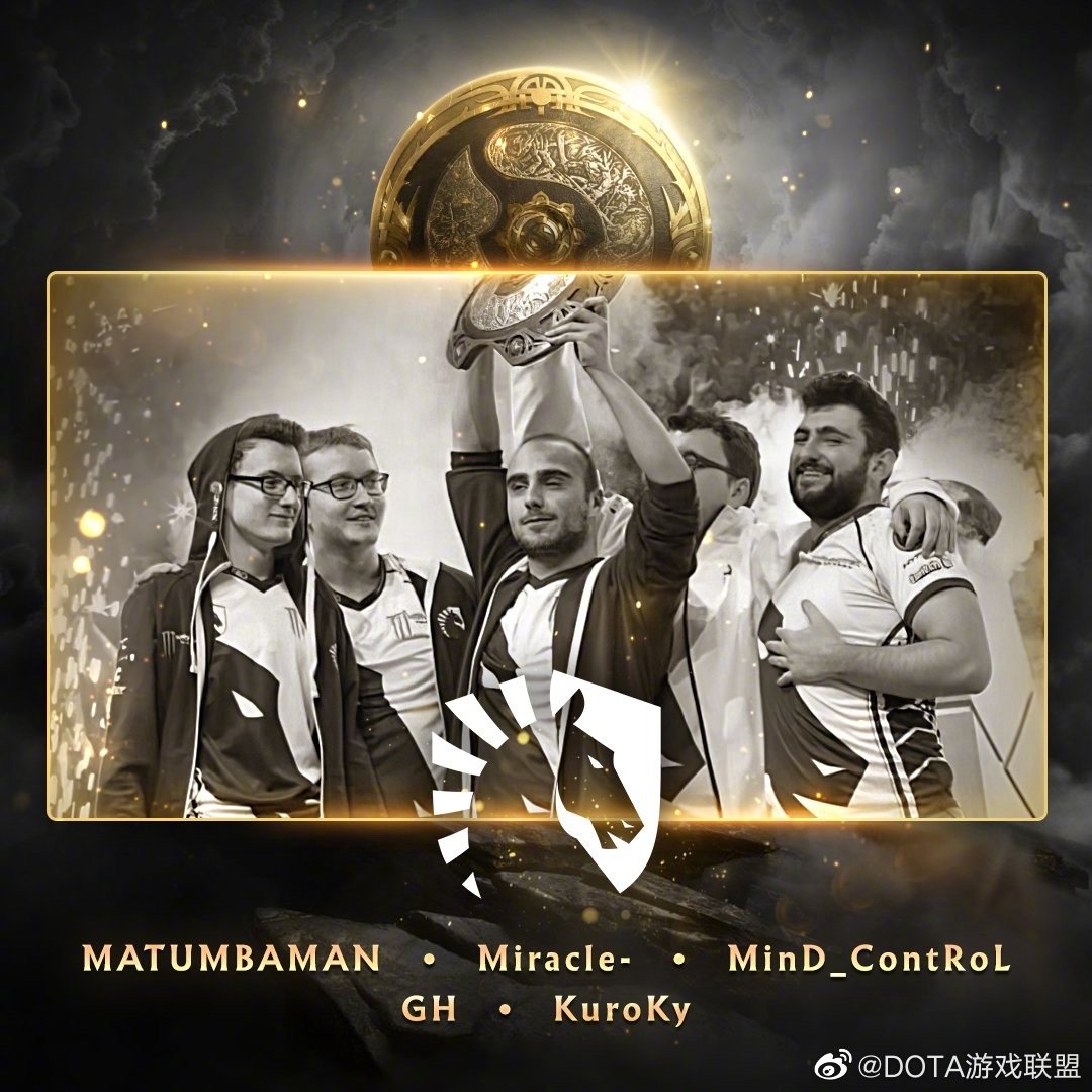 十年来历届ti的冠军们 那么今年 的冠军是_______?