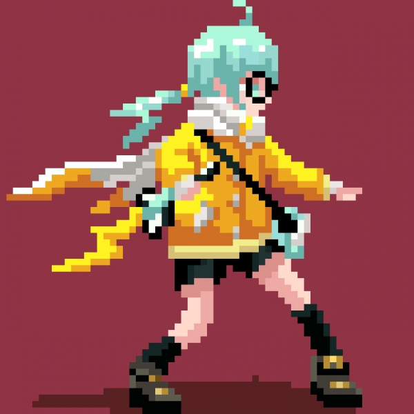 这个像素画就很有灵性,蕾姆赛高