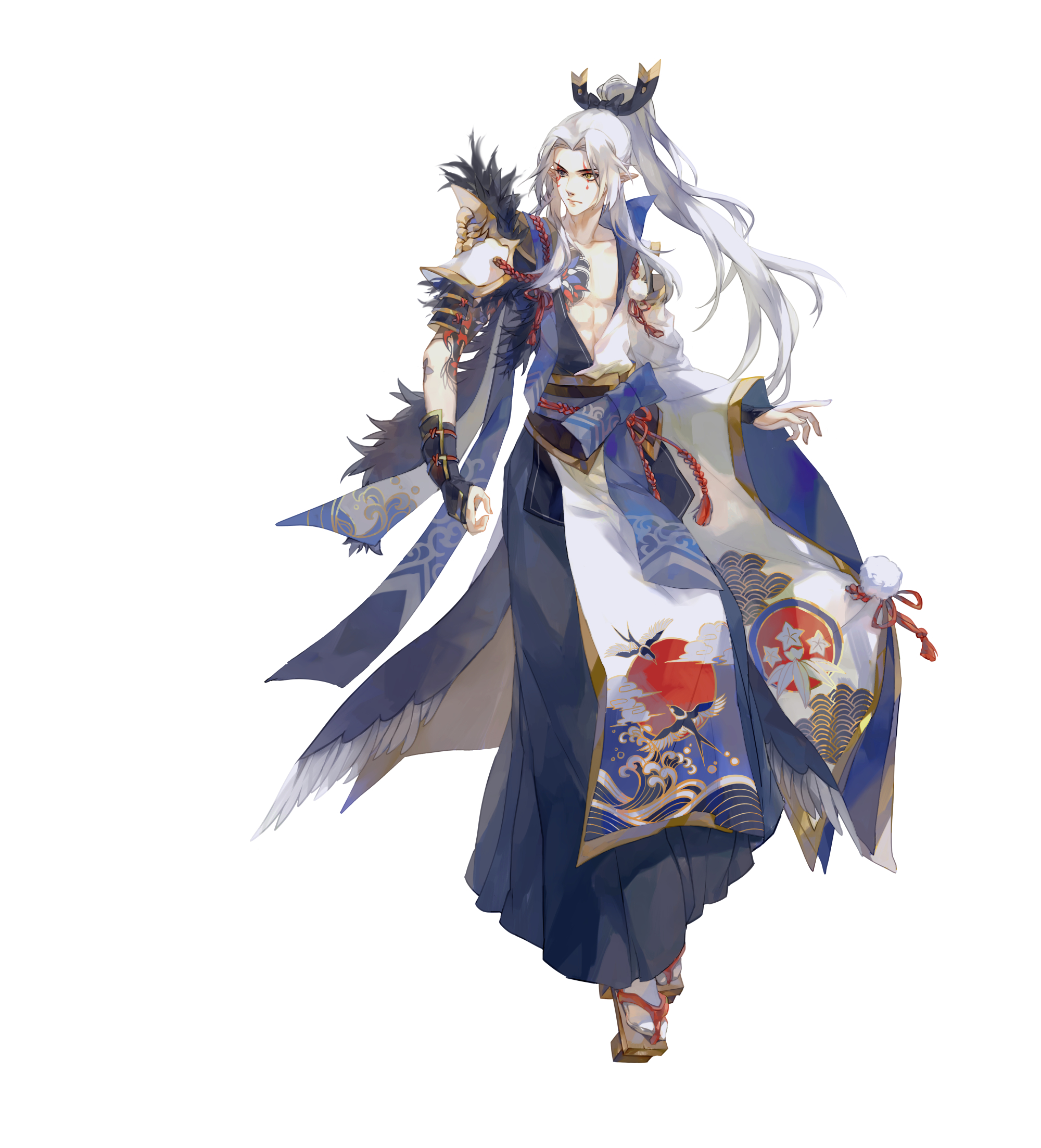 刚画好的鬼切皮肤过审啦!@酒绛子:刚画好的鬼切皮肤过审啦!