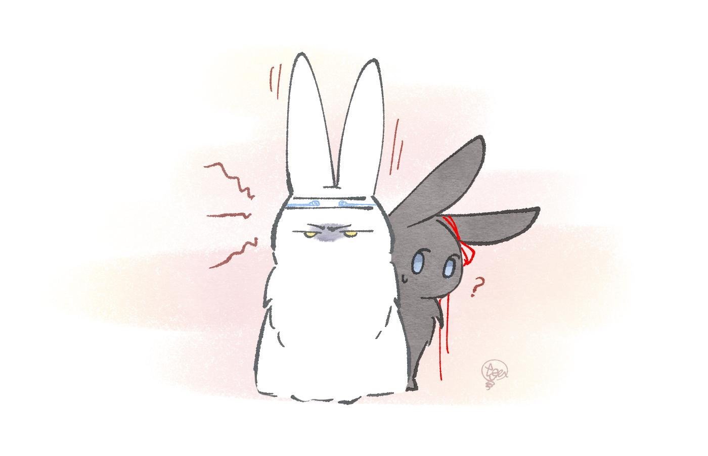 啊啊啊兔设版好可爱啊,p8的羡羡兔是在哭吗twi:teabag_gj